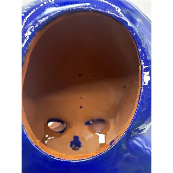 Talavera Mexican Day of the Dead Sugar Skull 6" Pottery Muertos Folk Art redware - Picture 7 of 7